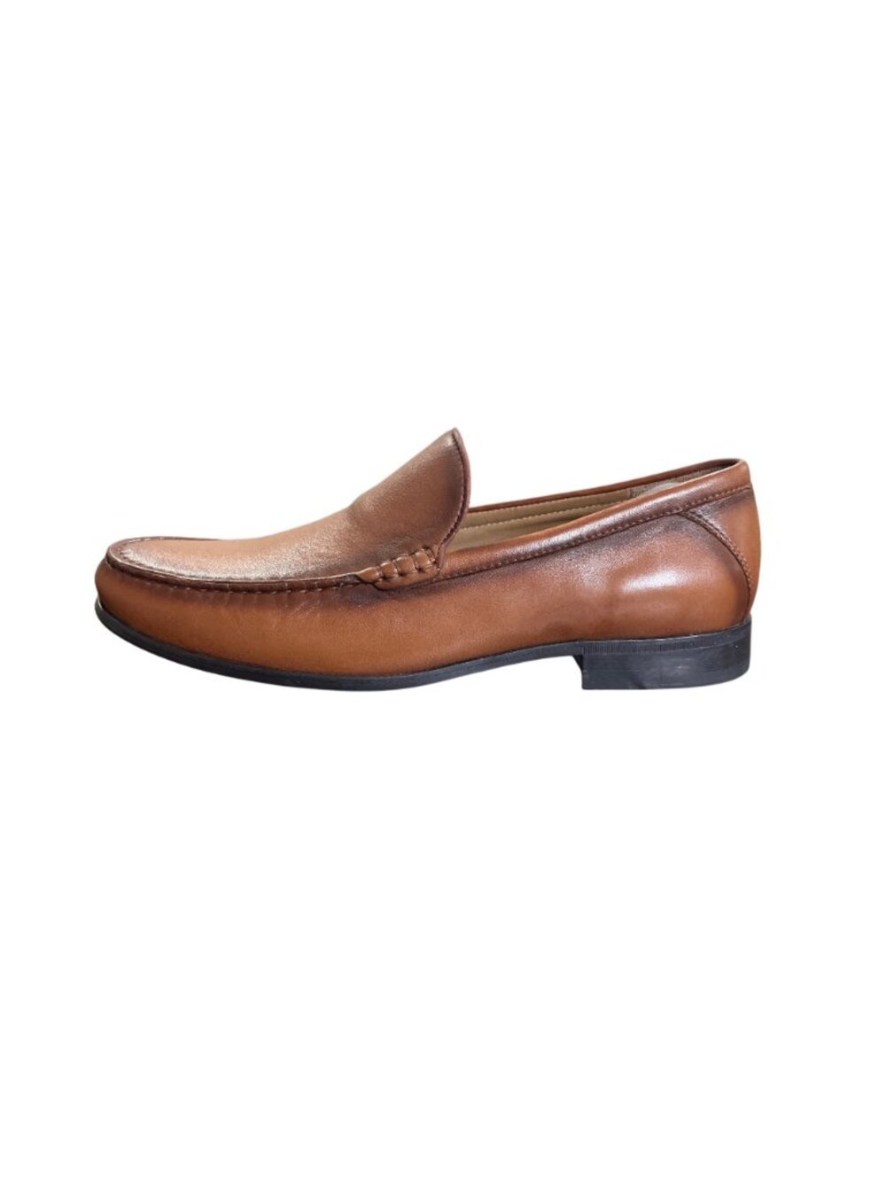 Johnston & Murphy Mens Size 11 Loafer Sheepskin Leather Brown - Picture 10 of 10